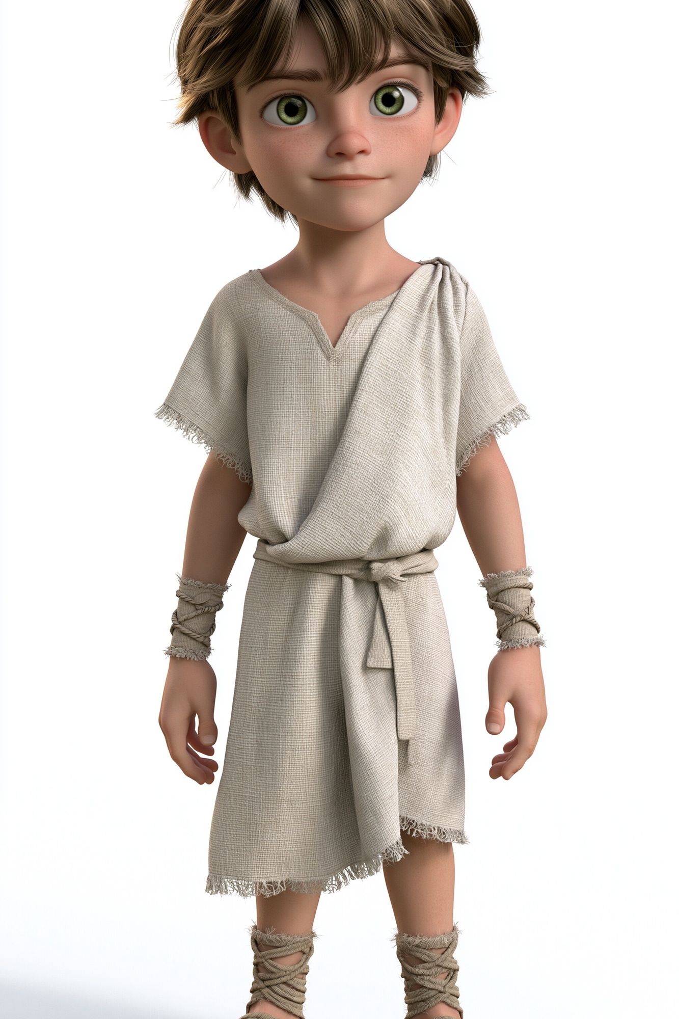 Ancient Boy Character Illustration Poster. poster detail