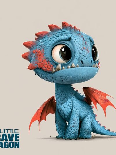 The Little Brave Dragon Poster.