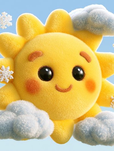 Smiling Sun Cloud Poster.