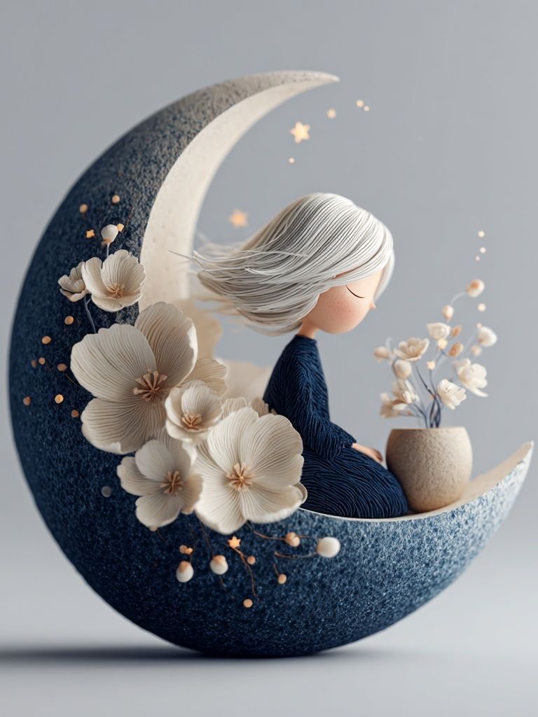 Moon Girl Dreamscape Print. poster detail