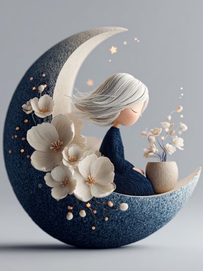 Moon Girl Dreamscape Print.