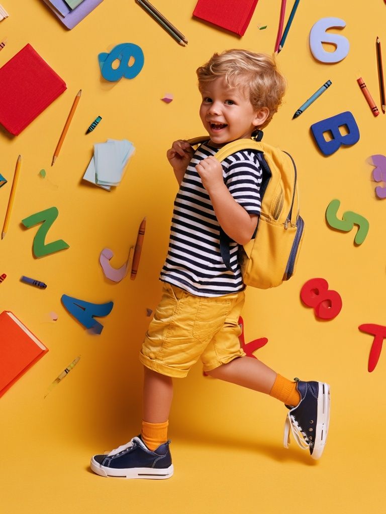 Back to School Boy Photography Poster. poster detail
