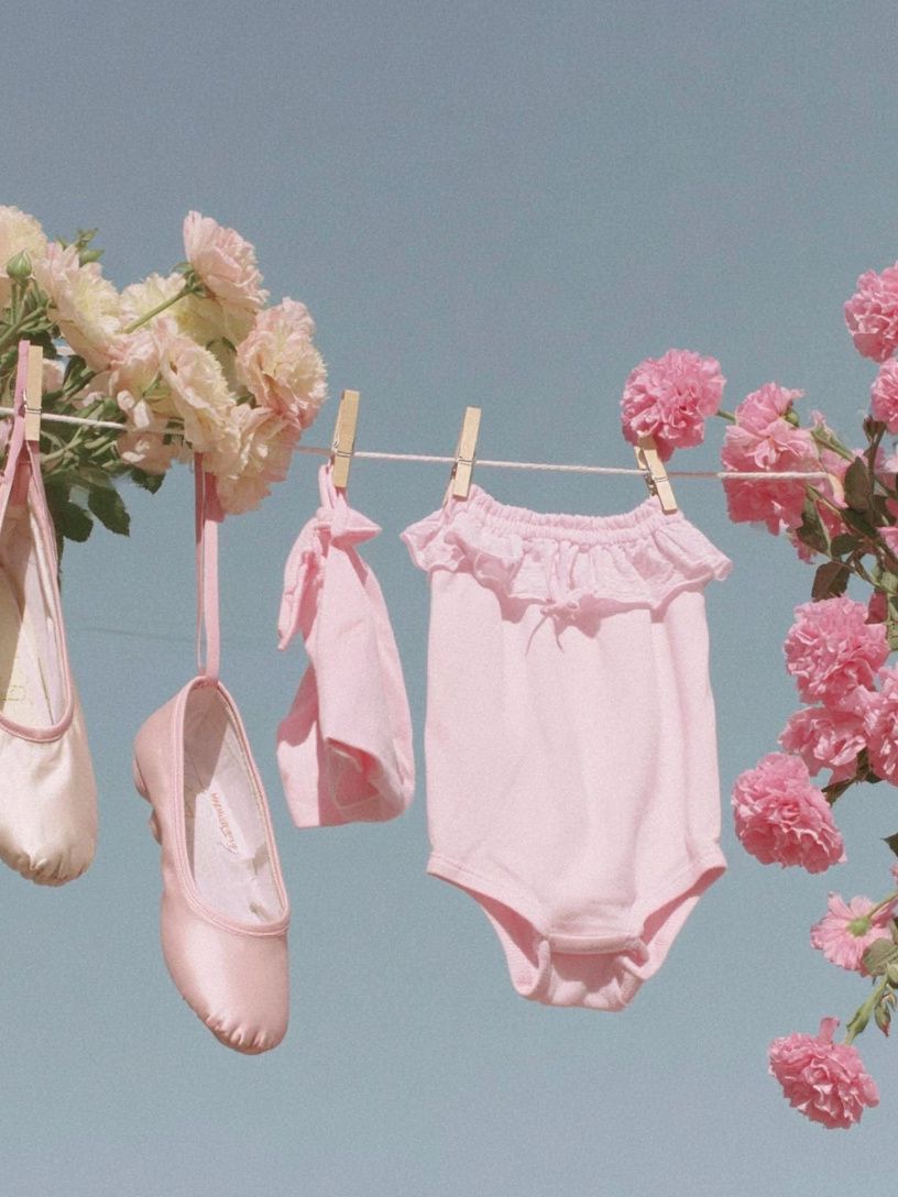 Ballet Attire and Flowers — Kids Room Print. poster — kids art