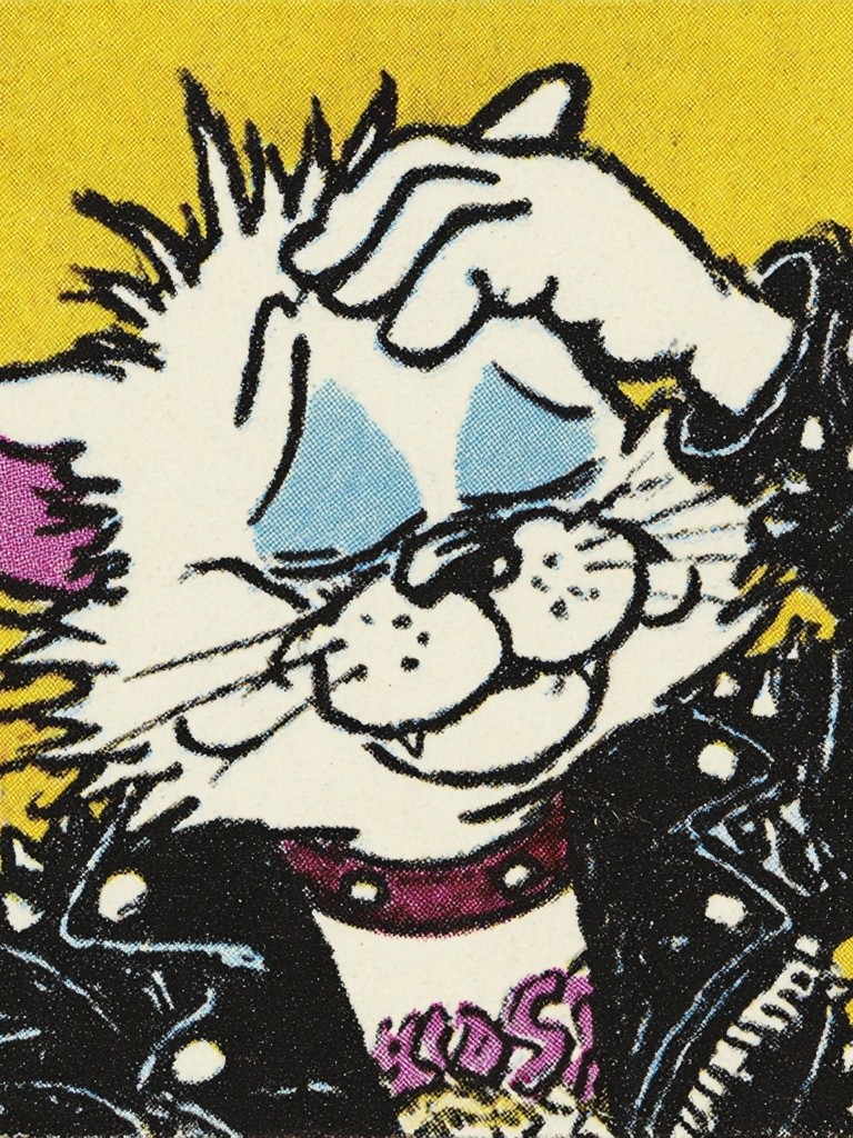 Cool Cat — Vintage Print. poster — kids art