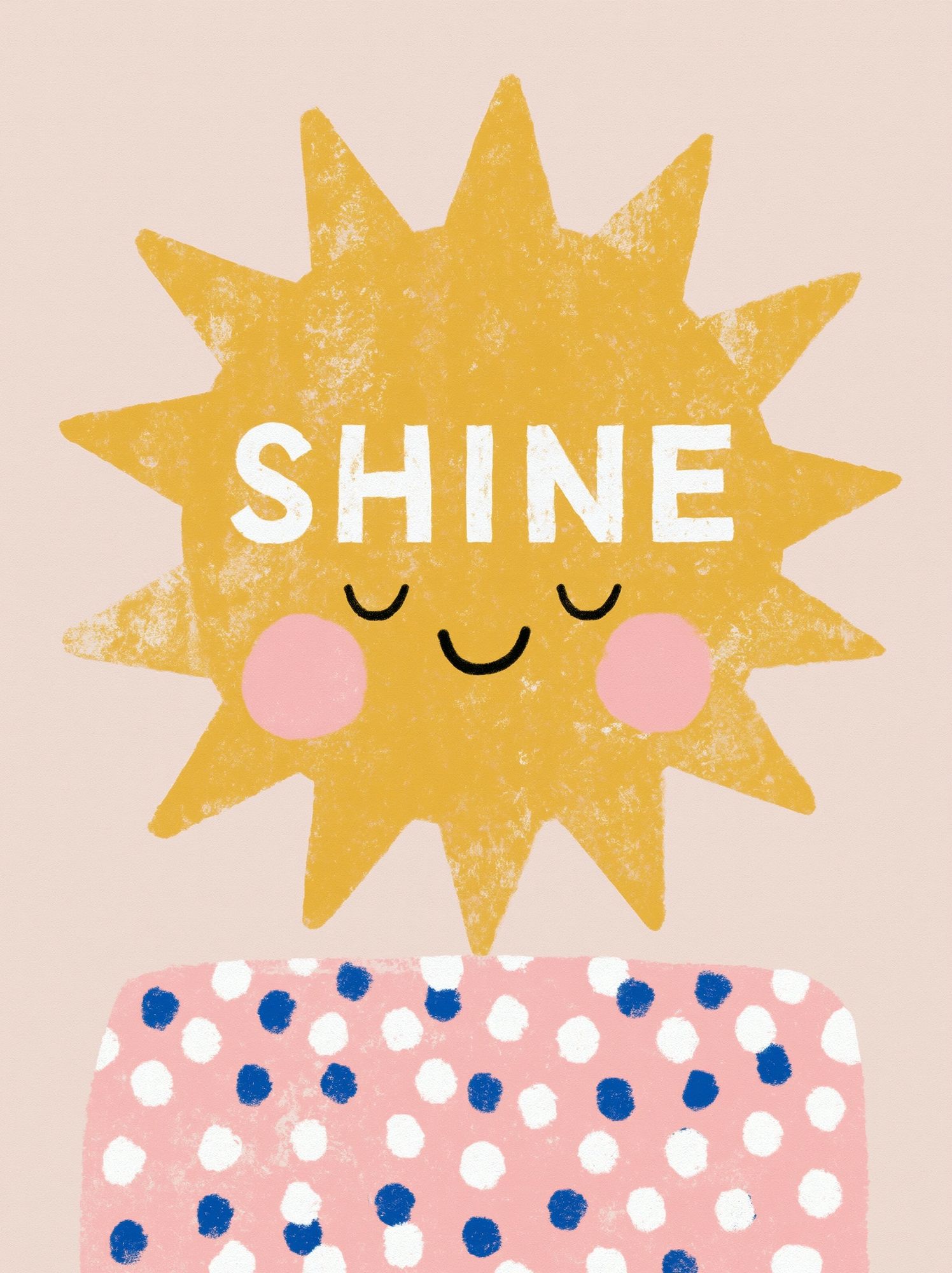 Shine Sun Kids Print. poster — kids art