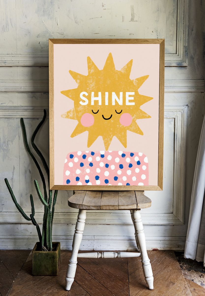Shine Sun Kids Print. — room view 1