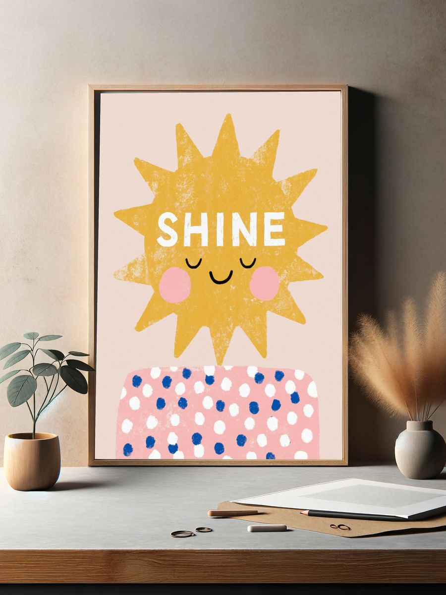 Shine Sun Kids Print. — room view 2