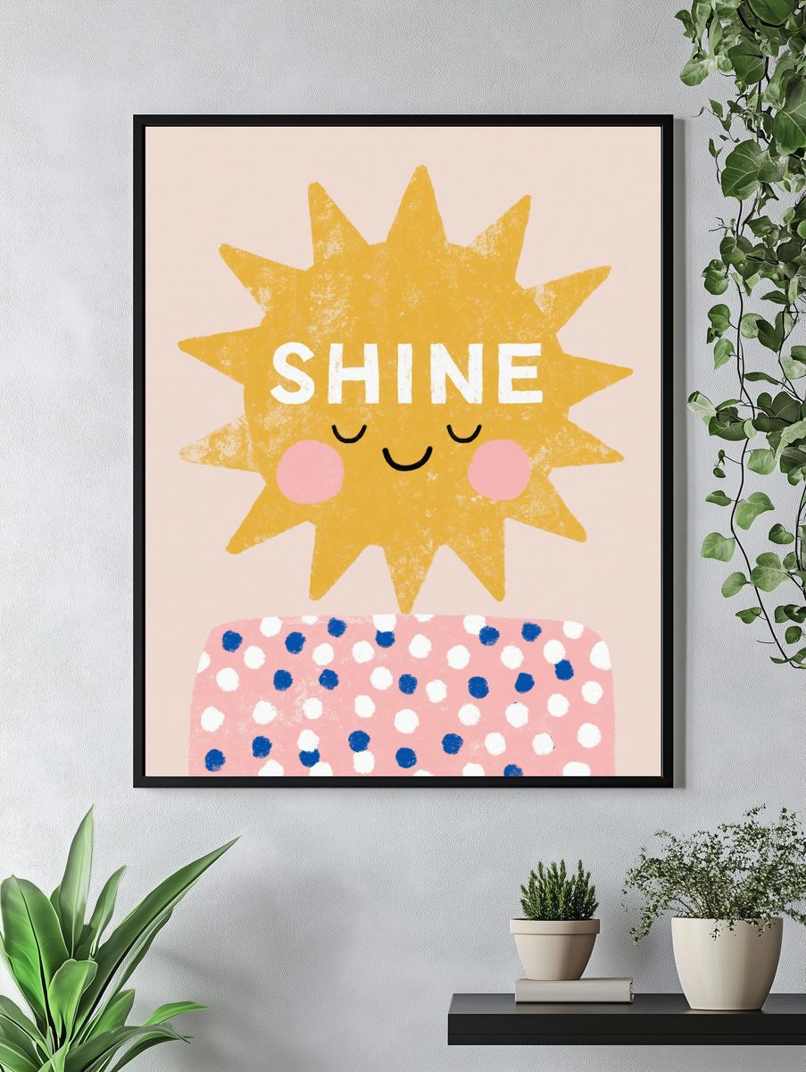 Shine Sun Kids Print. — room view 4
