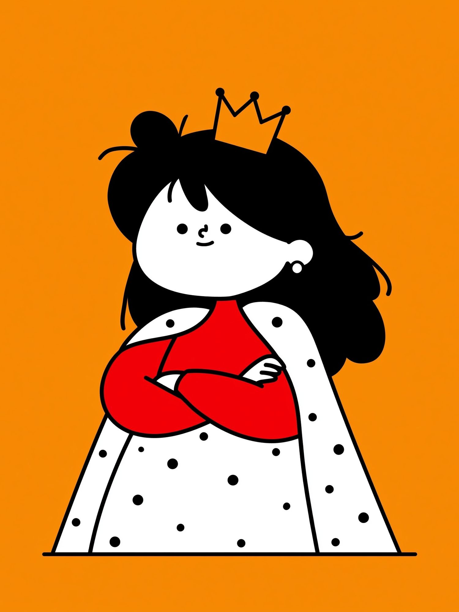 Princess Cartoon Illustration Poster. poster detail
