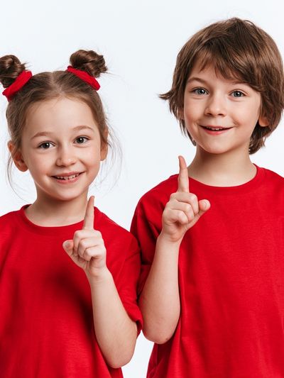 Smiling Kids Portrait Photography Poster. poster