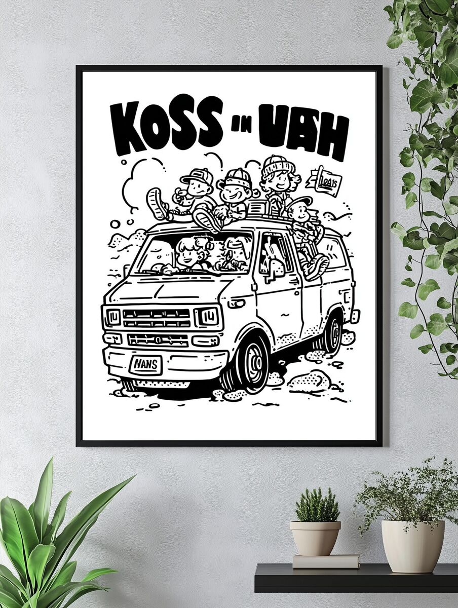 KOSS in UAH — Cartoon Print. — room view 4