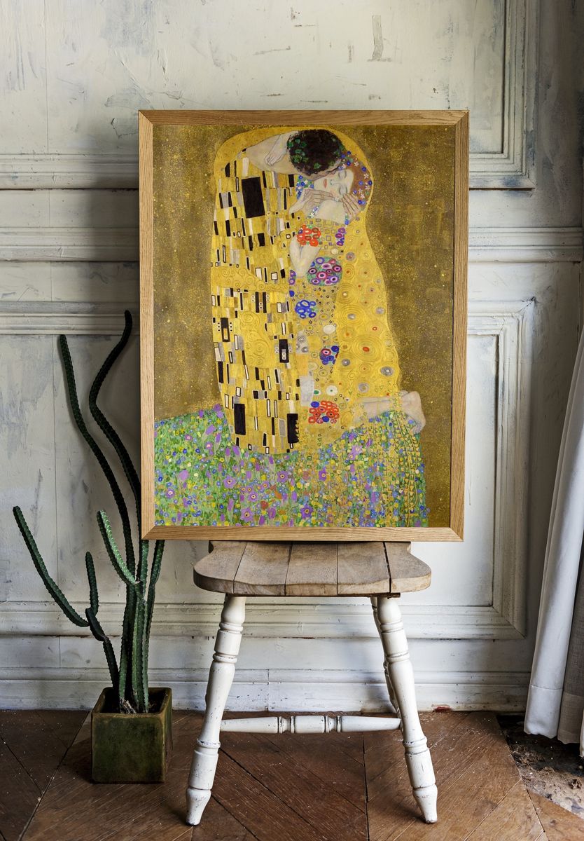 The Kiss — Fine Art Print room preview