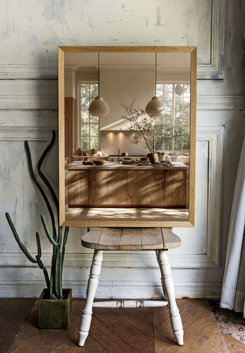Sunlit Neutral Kitchen Interior Print. — room view 1