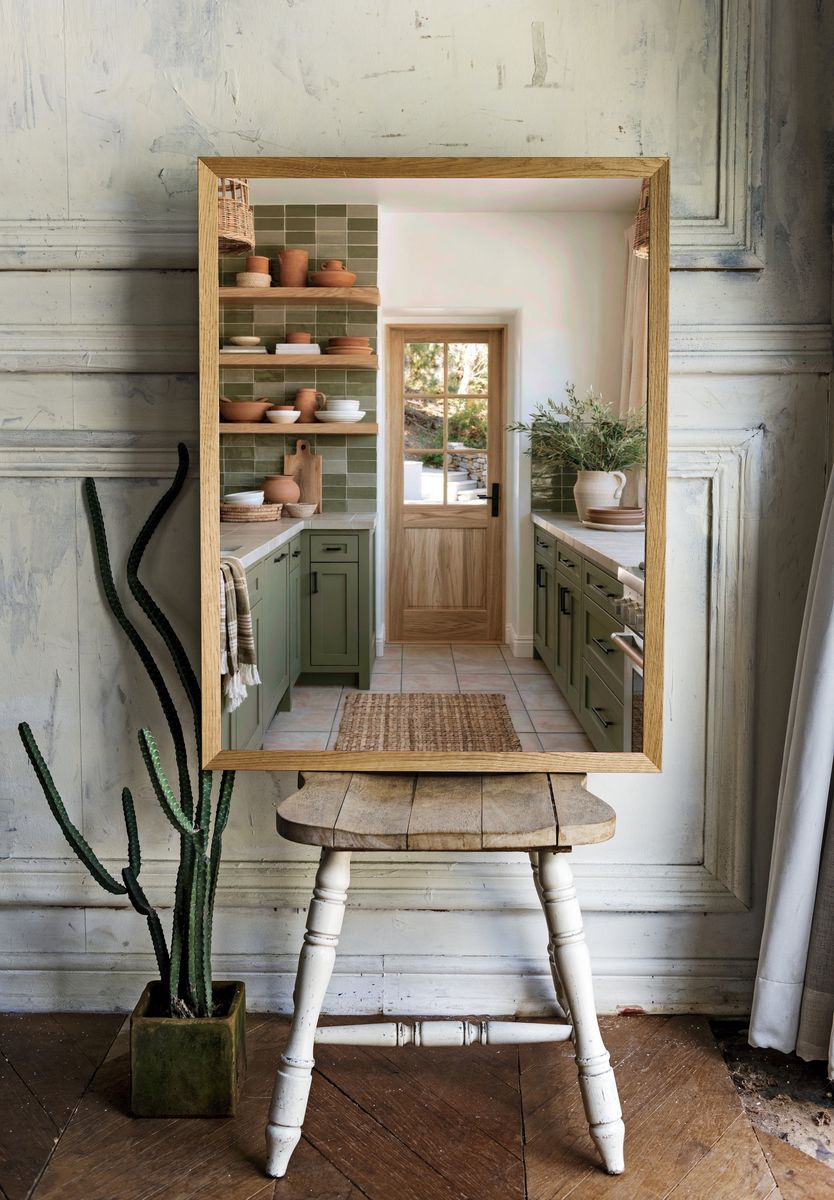 Olive Green Farmhouse Kitchen Photography Poster. room preview