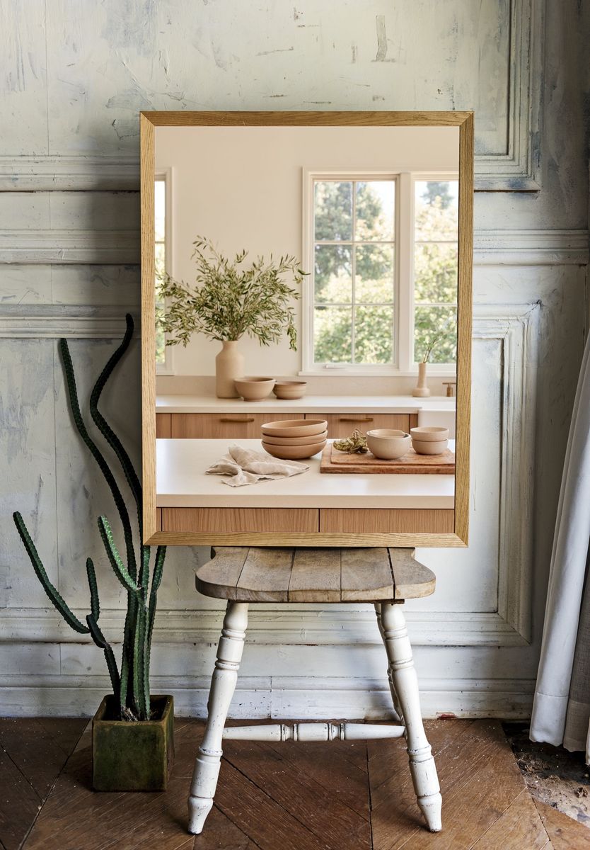 Sunlit Minimal Kitchen Interior Print. — room view 1