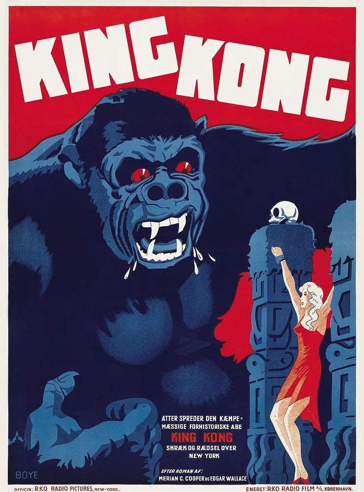 King Kong — Vintage Movie Poster.