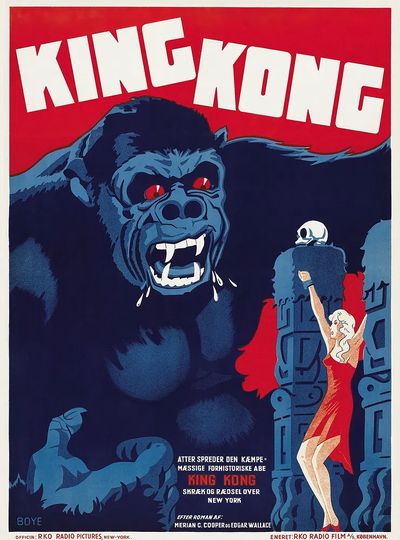 King Kong — Vintage Movie Poster. poster print