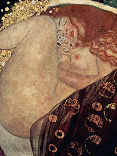 Gustav Klimt 's Danae (1907-1908). poster print
