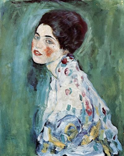 Gustav Klimt 's Porträt einer. poster print