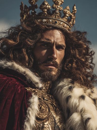 Regal King Portrait — Fine Art Print. poster print