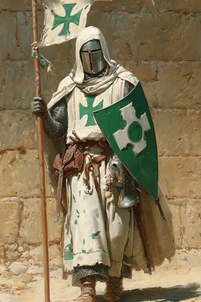 Crusader Knight — Fine Art Print. poster