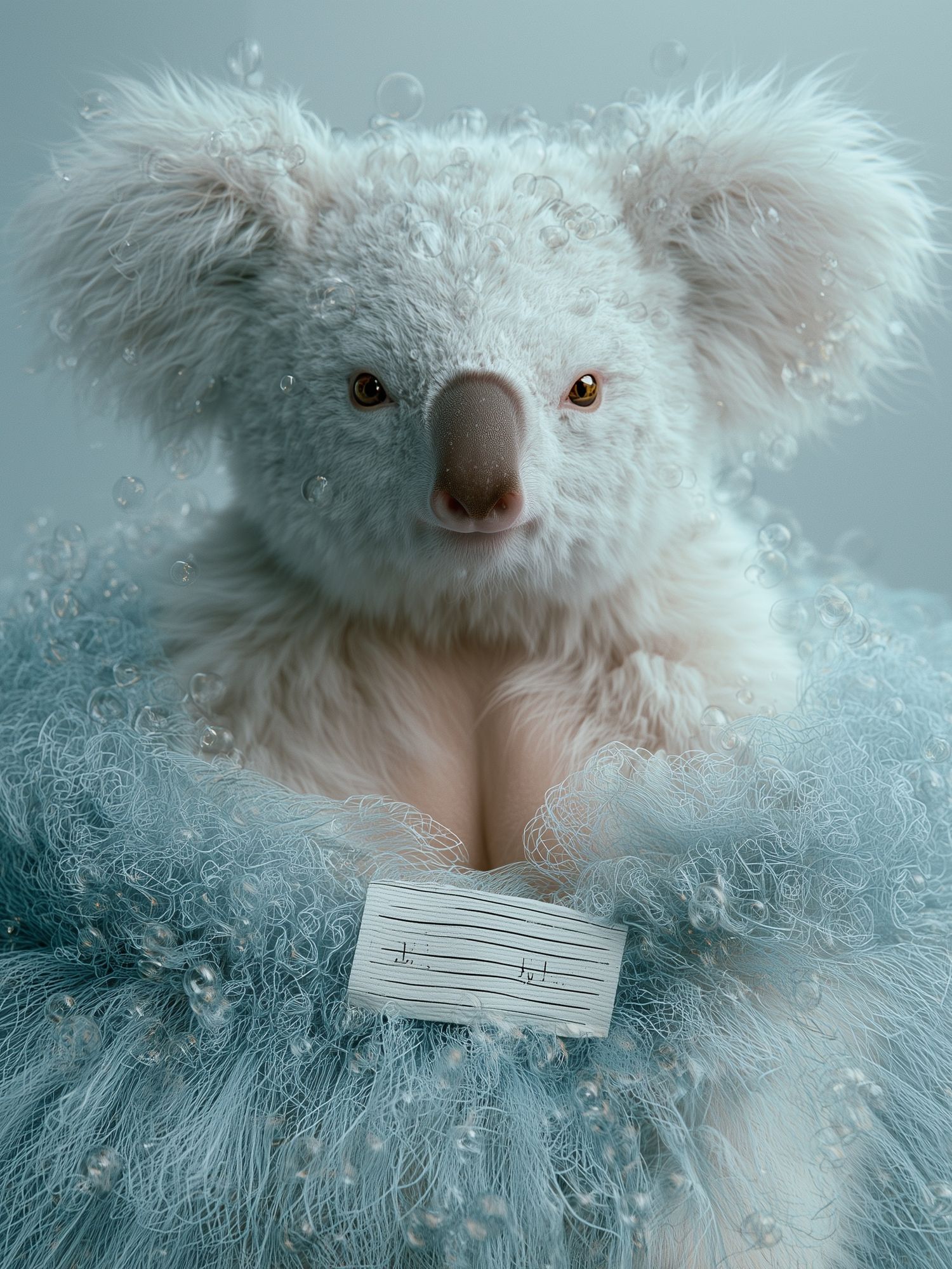 Dreamy Koala Portrait Print. poster detail