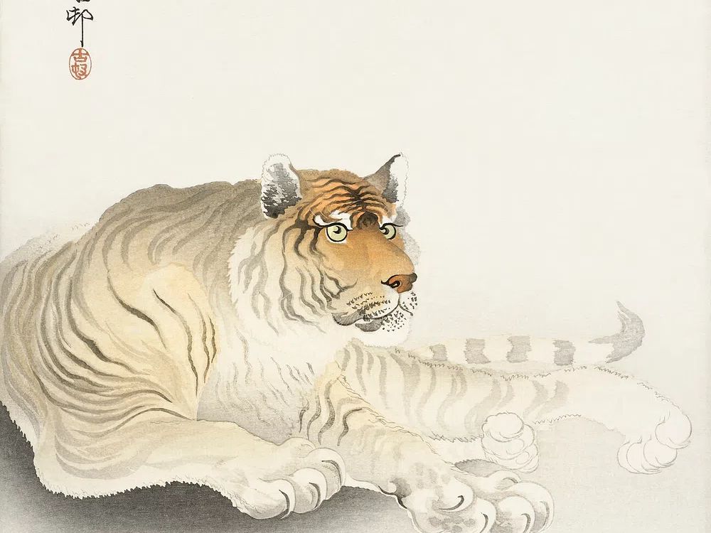 Tiger (1900 - 1930) Ohara. poster detail