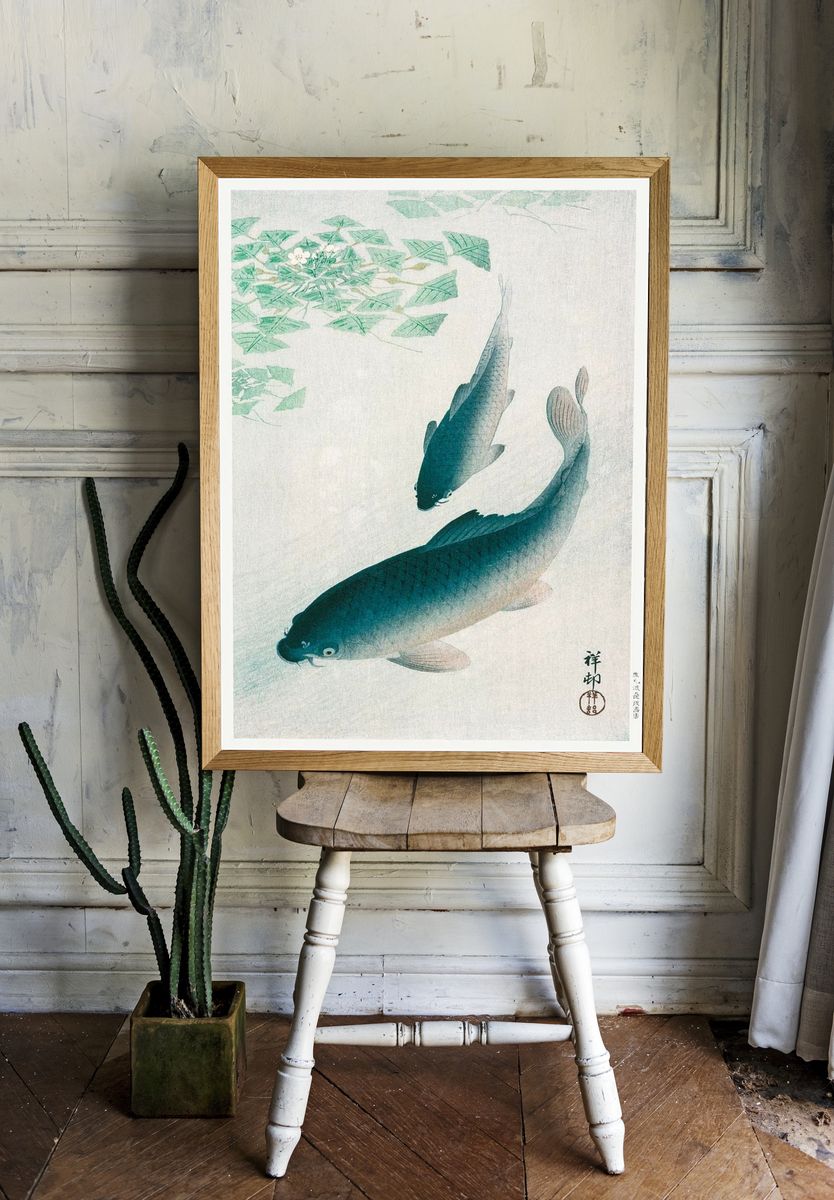 Carp Koi (1926) Ohara Koson. room preview