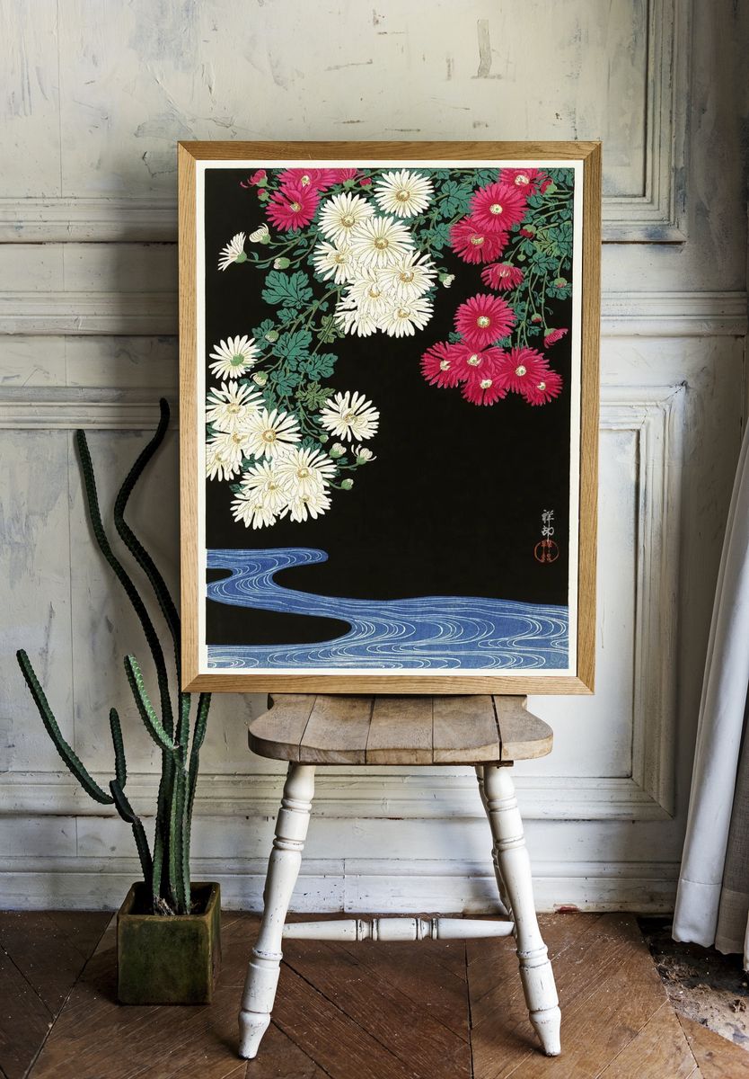 Chrysanthemums (1925-1936) Ohara Koson (1877-1945). room preview