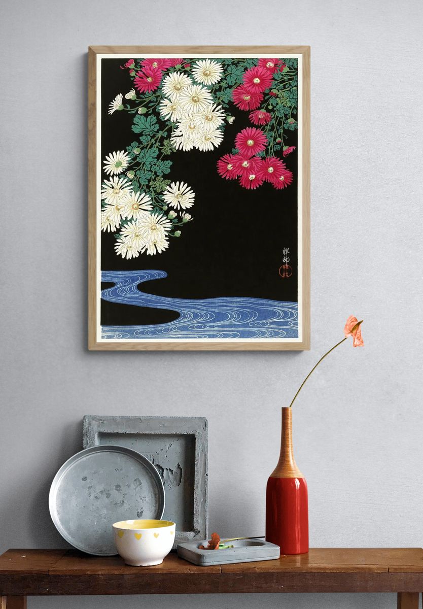 Chrysanthemums (1925-1936) Ohara Koson (1877-1945). — room view 3