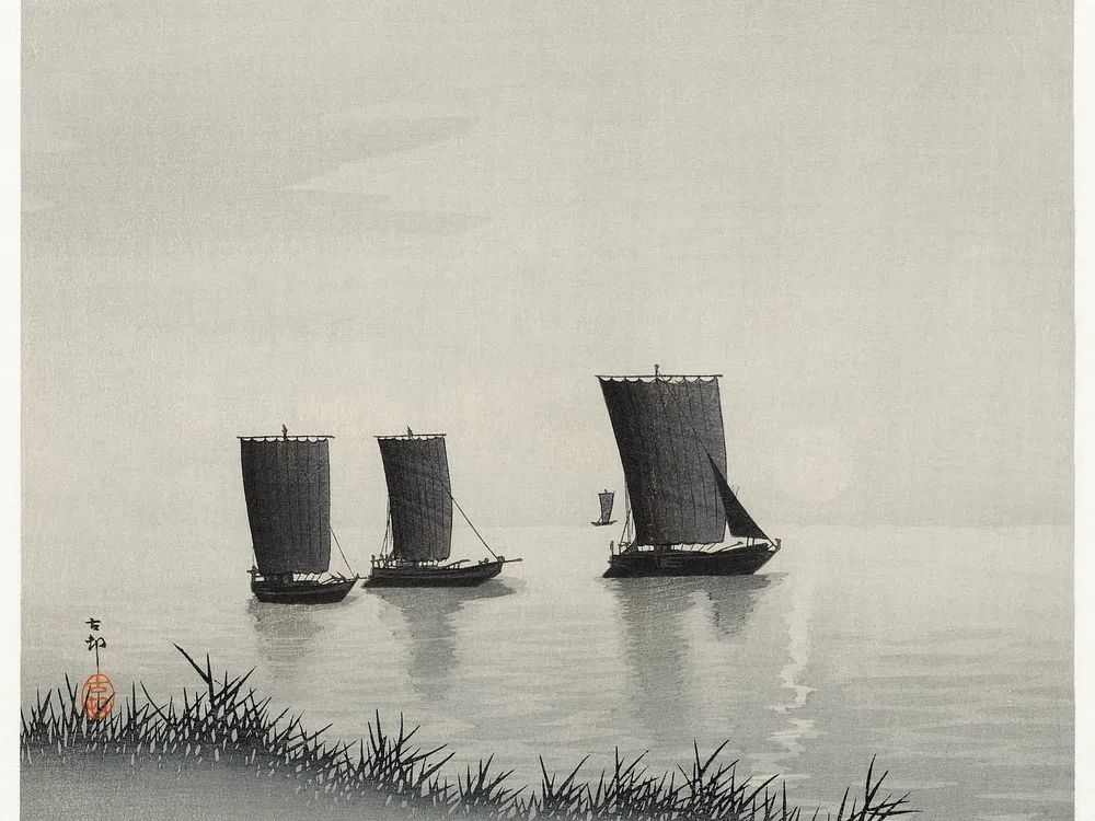 Fishing boats (1900 - 1936). poster detail