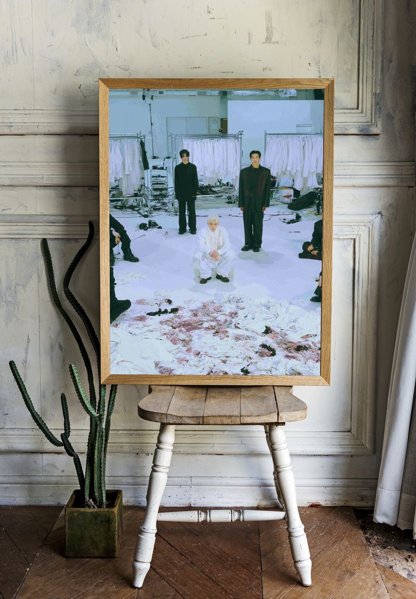 K-Pop Group Studio Portrait Print. room preview