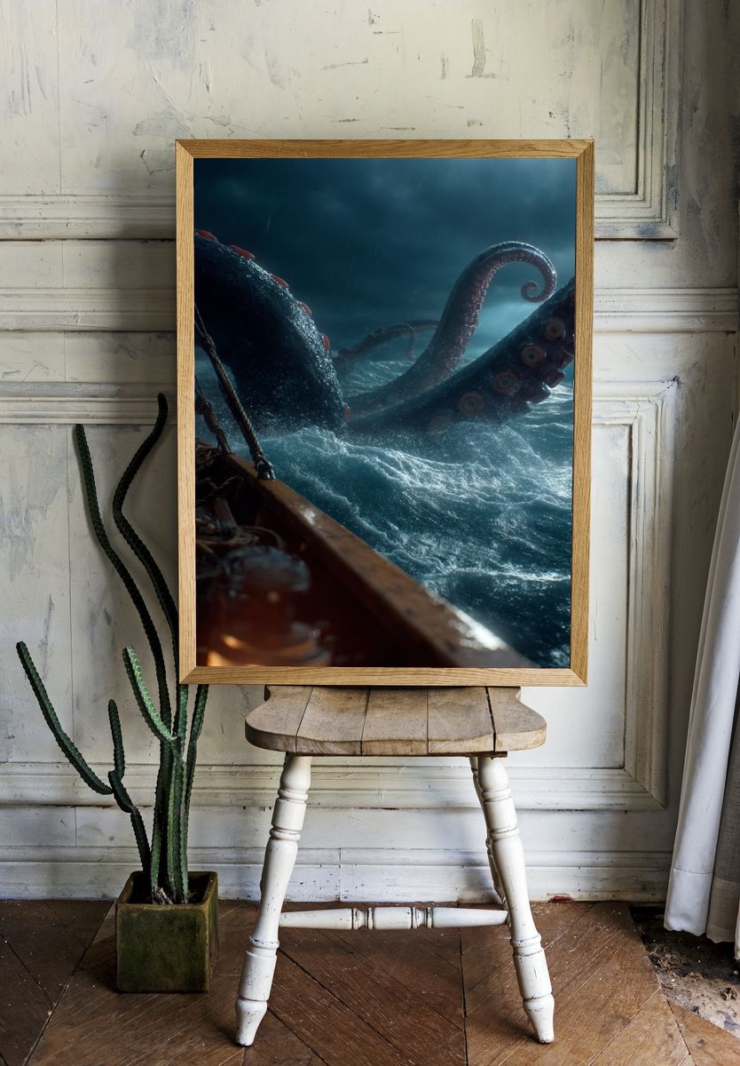 Kraken Emerges — Fantasy Print room preview