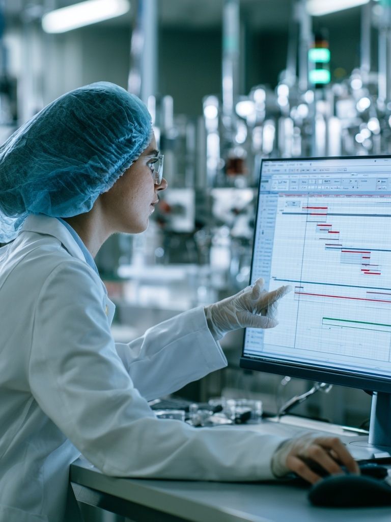 Lab Scientist at Work Photography Poster. poster detail