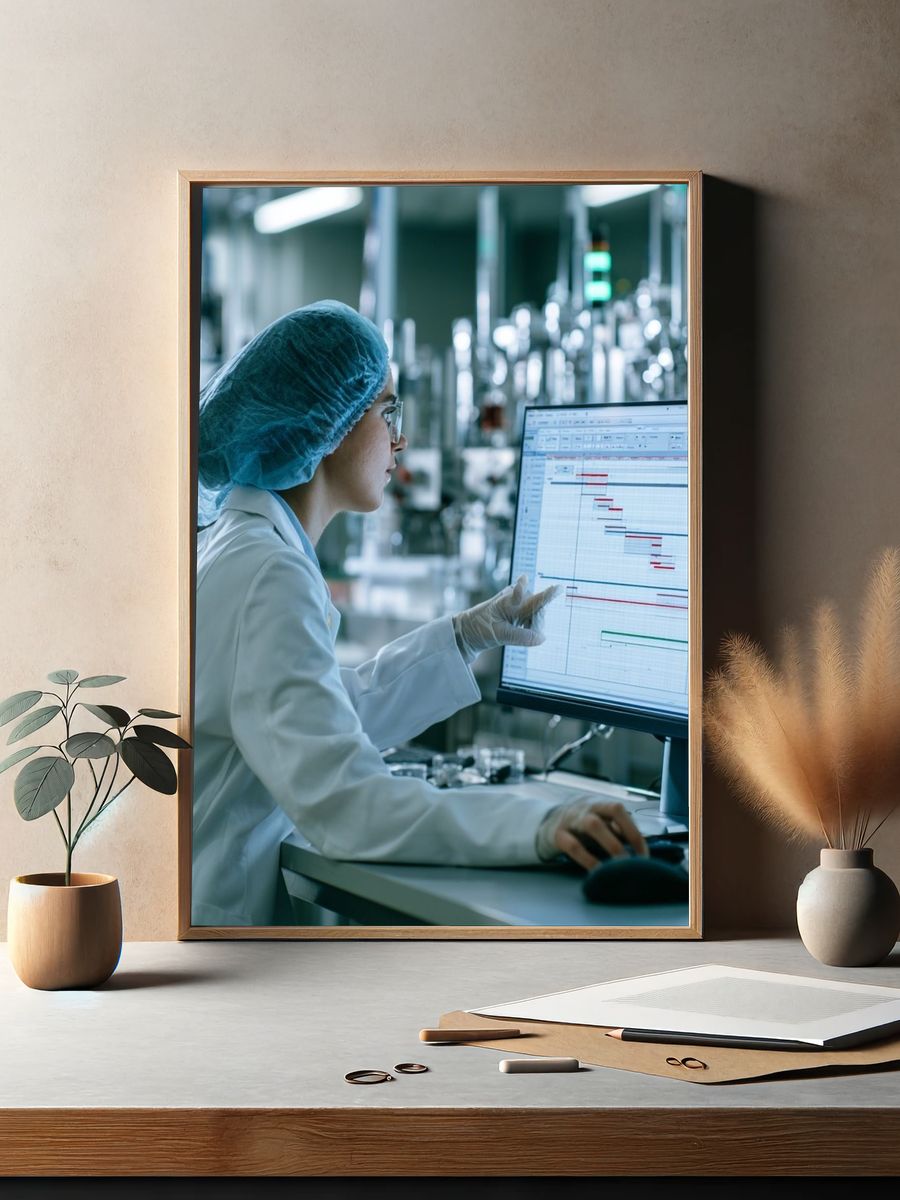 Lab Scientist at Work Photography Poster. — room view 2