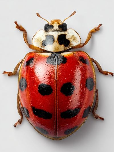 Ladybug Macro Photography Poster