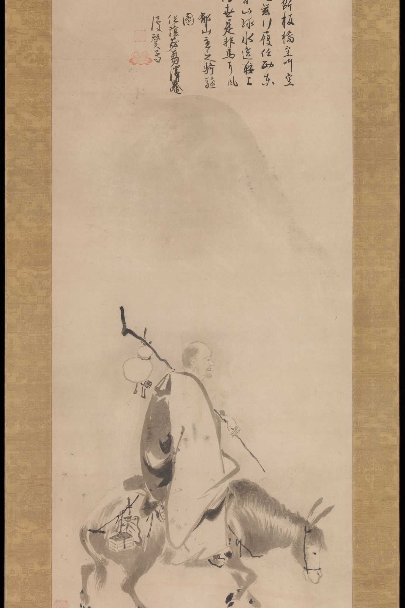 Zheng Huangniu and Yushanzhu by Kano Naizen — Art Print. poster detail