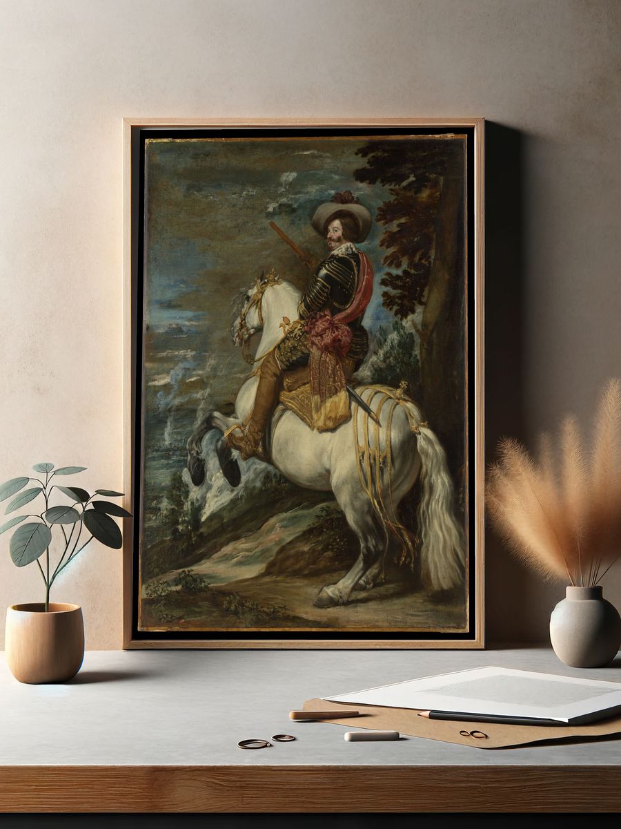 Don Gaspar de Guzmán (1587–1645), Count-Duke of Olivares by Juan Bautista Martínez del Mazo — Art Print. — room view 2