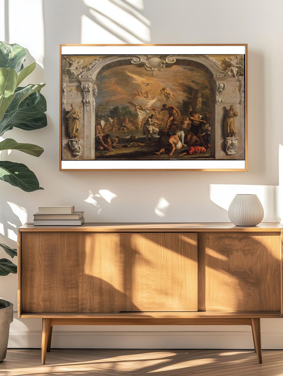 The Baptism of Christ by Sebastiano Ricci — Art Print. — room view 3