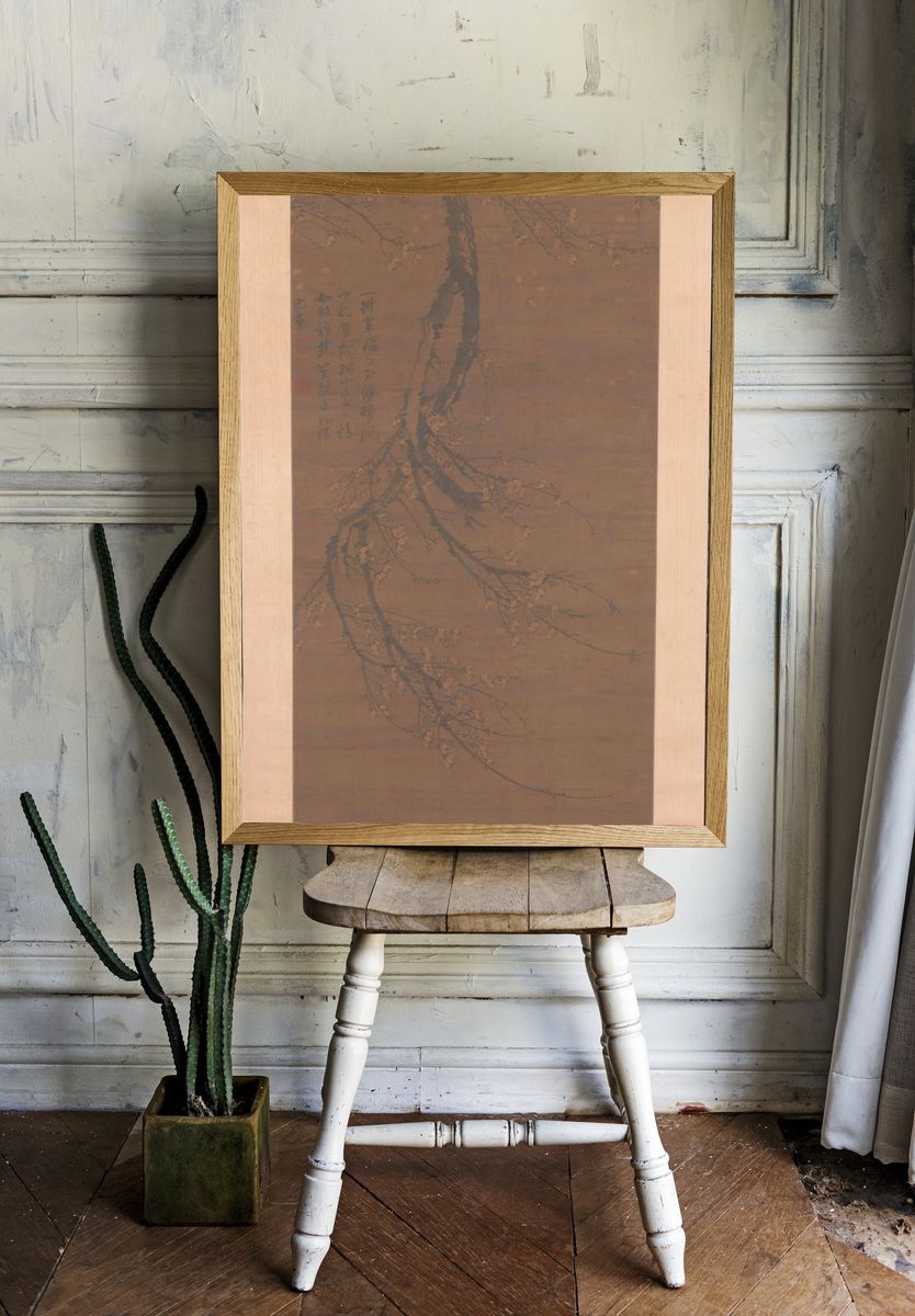 Fragrant Snow at Broken Bridge by Wang Mian — Art Print. room preview