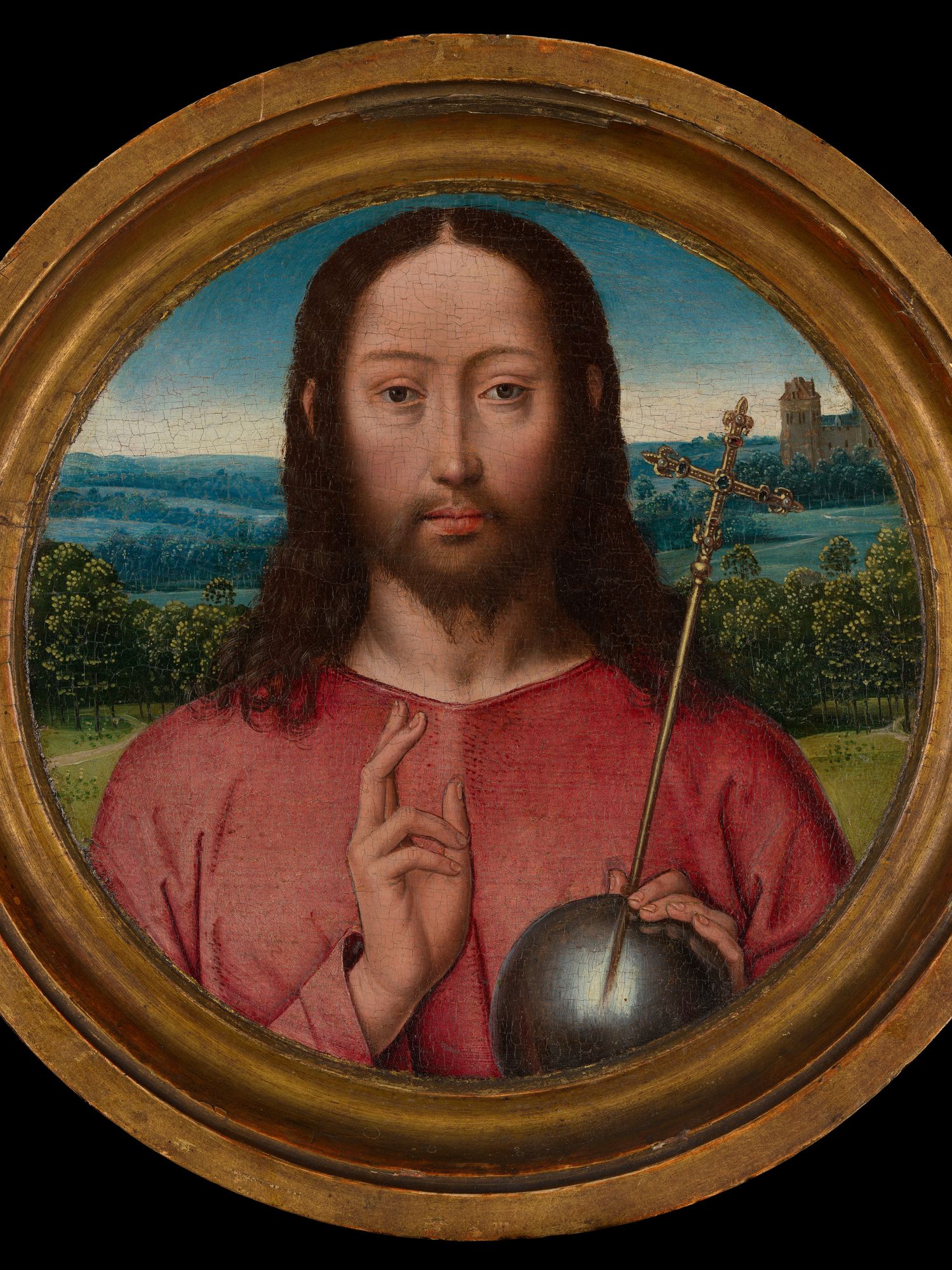Salvator Mundi by Hans Memling — Art Print. poster detail