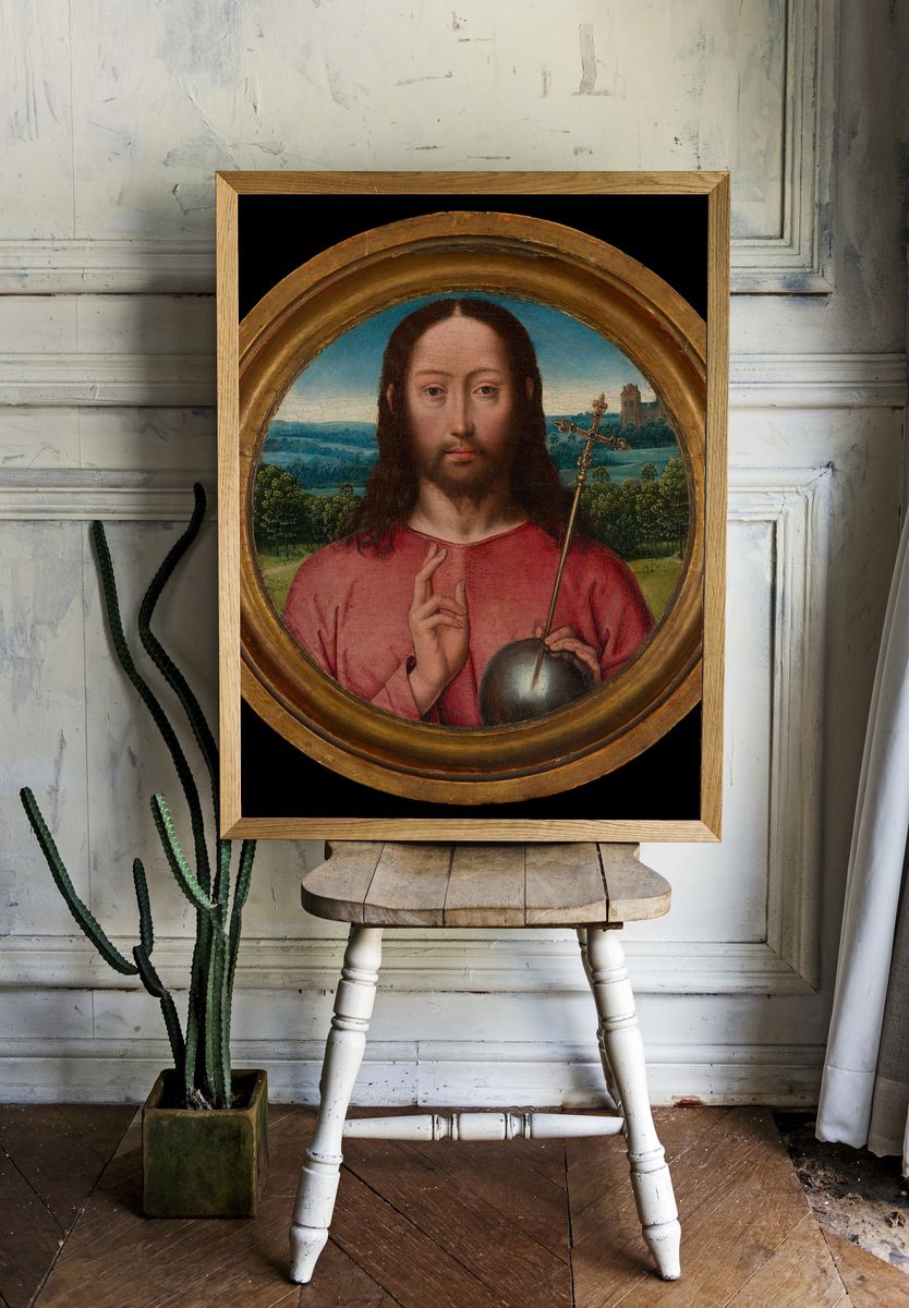Salvator Mundi by Hans Memling — Art Print. room preview