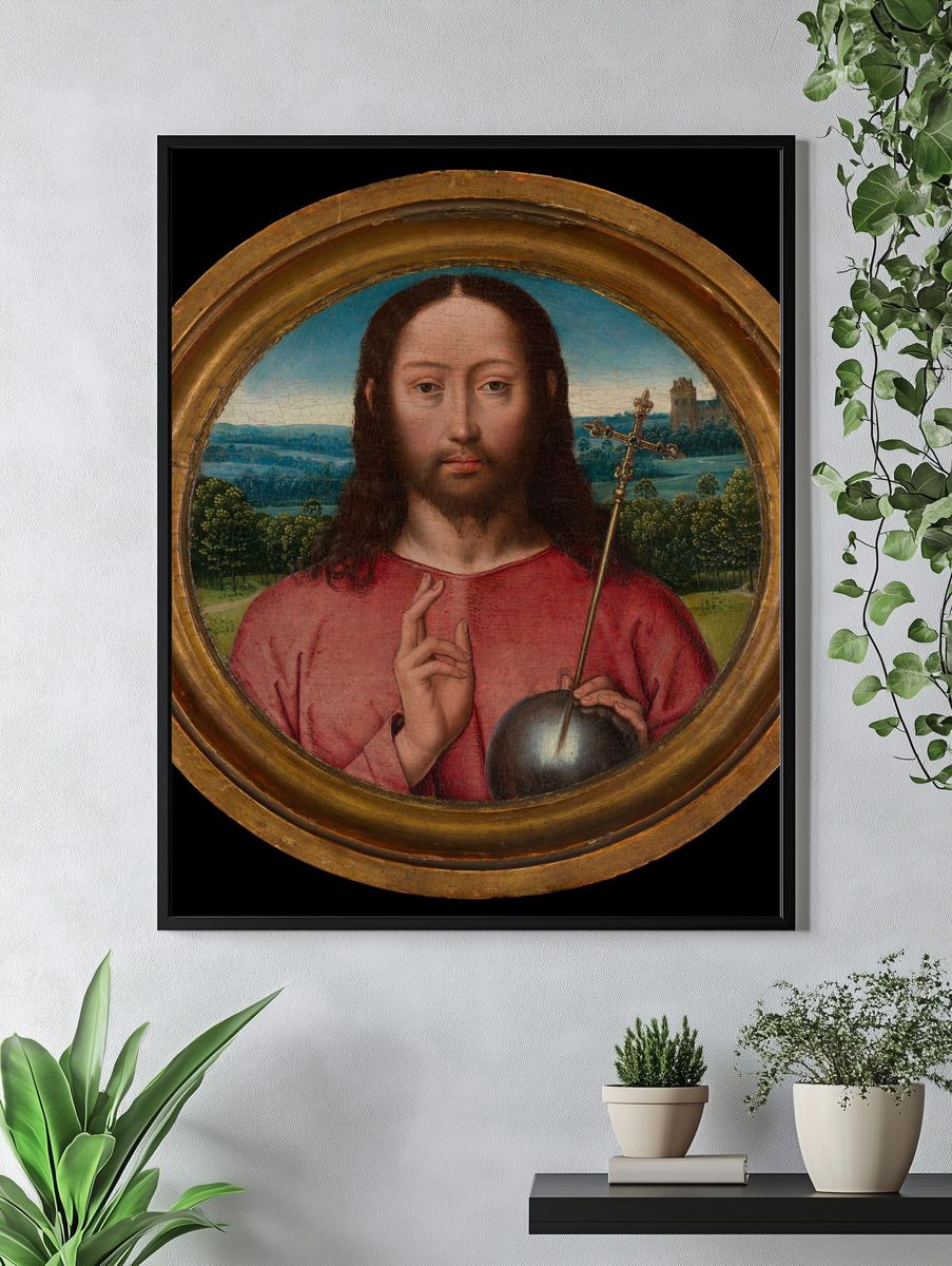 Salvator Mundi by Hans Memling — Art Print. — room view 4
