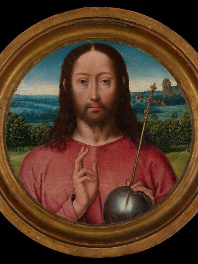 Salvator Mundi by Hans Memling — Art Print. poster