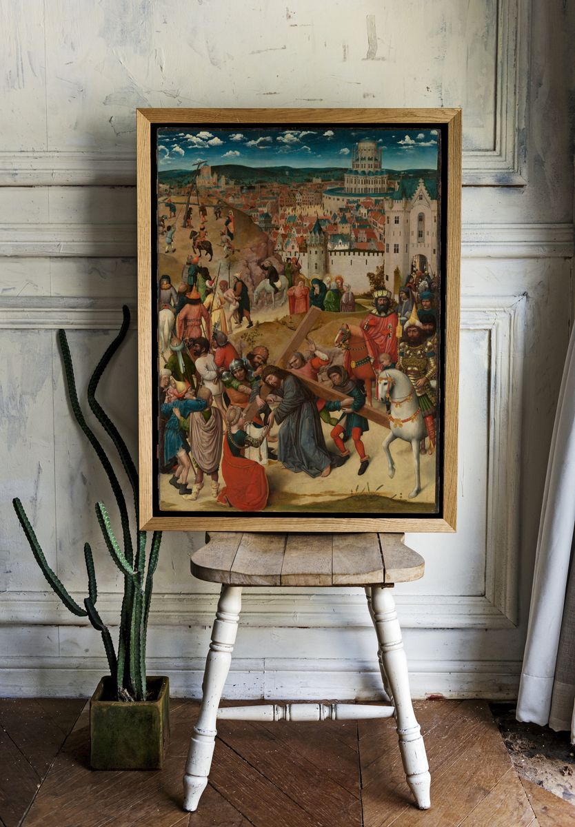 Christ Bearing the Cross by North Netherlandish (Bruges) Painter — Art Print. — room view 1