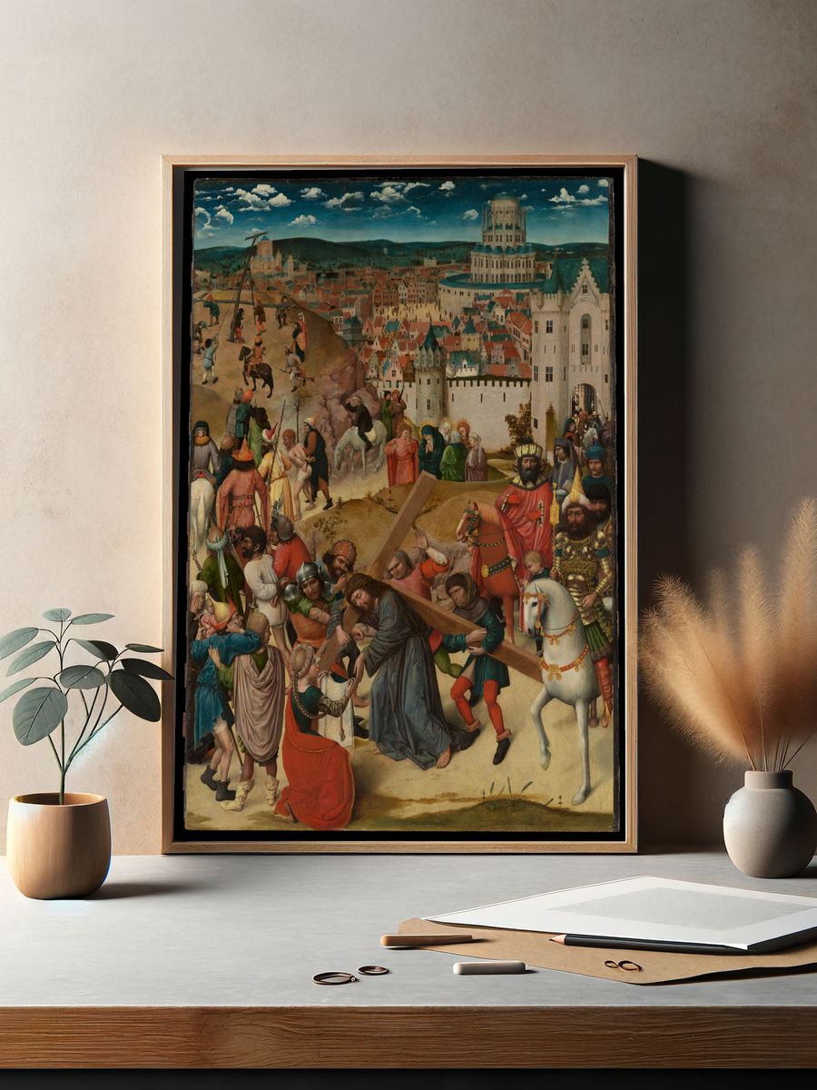 Christ Bearing the Cross by North Netherlandish (Bruges) Painter — Art Print. — room view 2