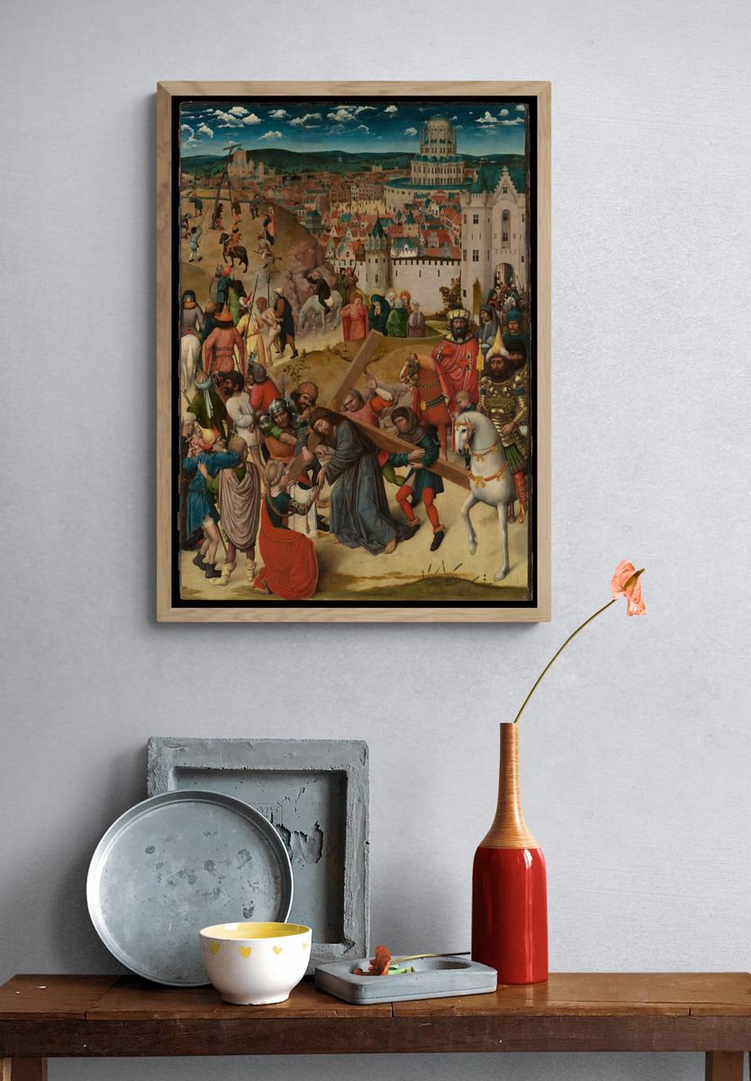 Christ Bearing the Cross by North Netherlandish (Bruges) Painter — Art Print. — room view 3