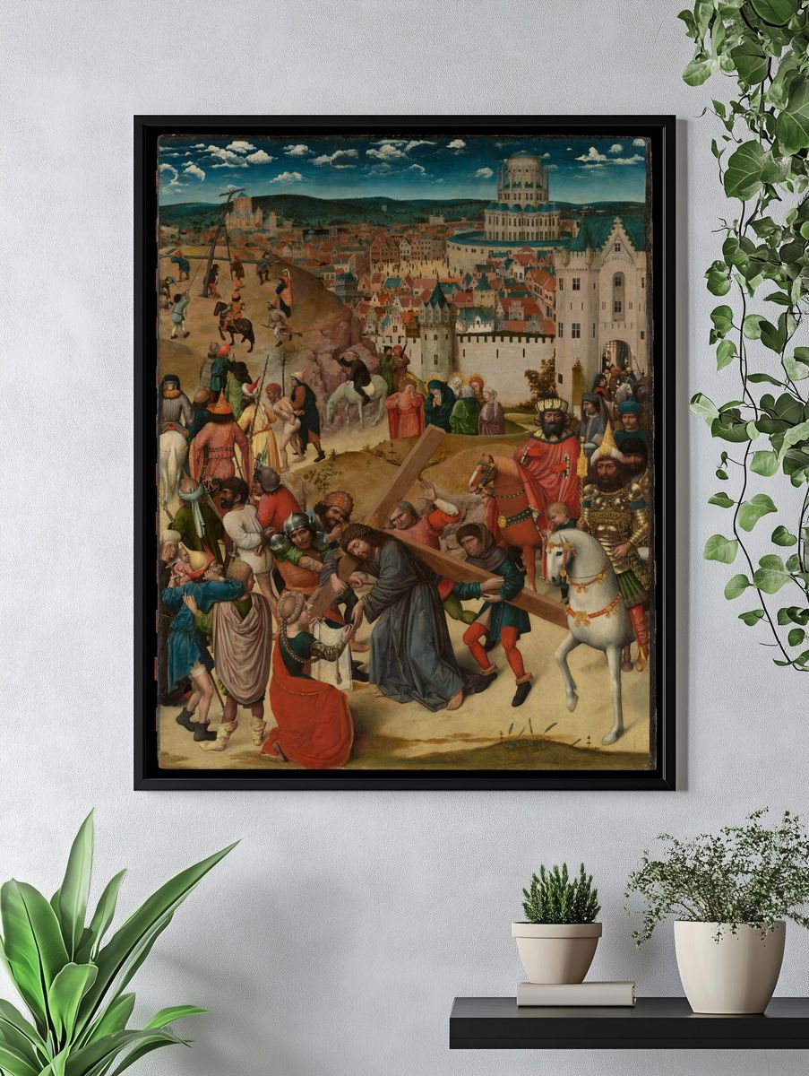 Christ Bearing the Cross by North Netherlandish (Bruges) Painter — Art Print. — room view 4