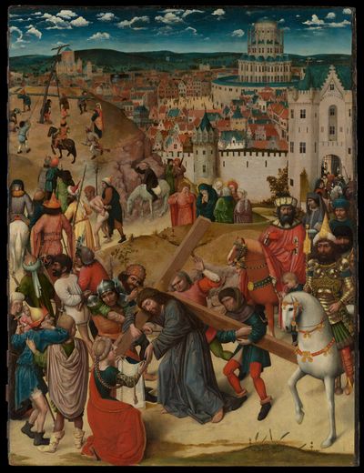 Christ Bearing the Cross by North Netherlandish (Bruges) Painter — Art Print. poster print