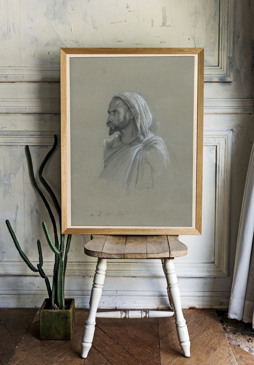 Study of a Kabyle Man, Algeria, December 10, 1861 by Isidore Pils — Art Print. room preview